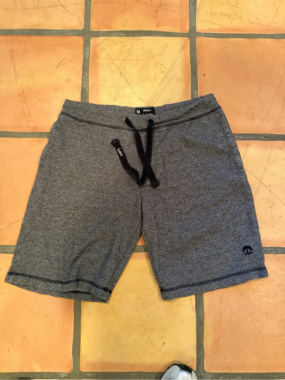 Men's Gray Athletic Drawstring Shorts